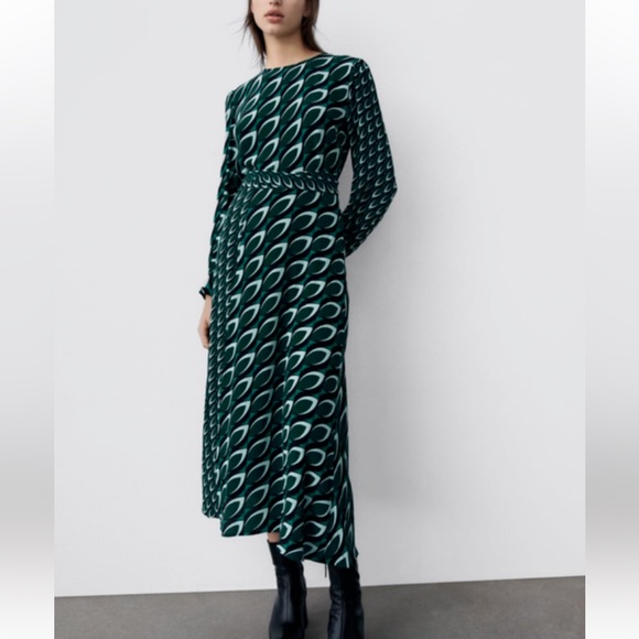 Zara Dresses & Skirts - Zara Peacock Dress